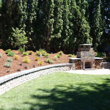 Outdoor Living Space with TuscanStone Fireplace