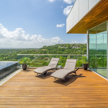 West Lake Hills Infinity Edge Pool & Decks (Ipe, Cable Railing)