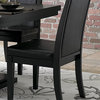 Homelegance Cicero Side Chair, Black, Set of 2, 5235S