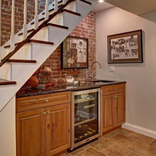 under the stairs