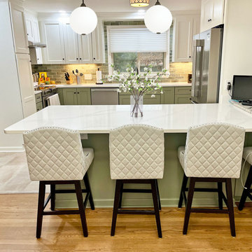 Green & Cream Serene House Remodel