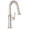 Draper Single Handle Pull-Down Prep Faucet, Stainless Steel