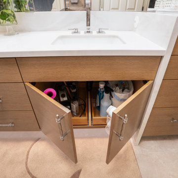 UP Contemporary Transitional Bathroom Remodel