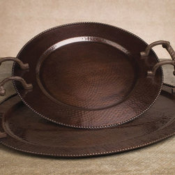 The GG Collection Antique Copper Serving Trays - Serving Trays