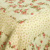 Floral Music100% Cotton 3PC Vermicelli-Quilted Patchwork Quilt Set Full/Queen
