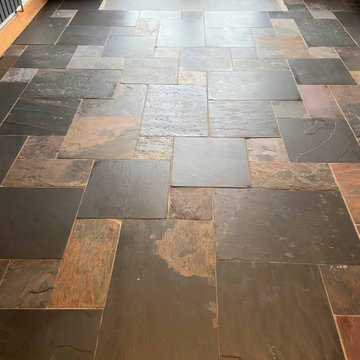 Deep Cleaning a Mixed Chinese Slate Floor in Clifton near Penrith