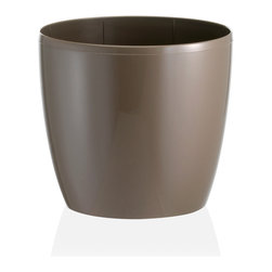 Fiori Madeira Plastic Pot - Brown - Outdoor Plant Pots & Planters