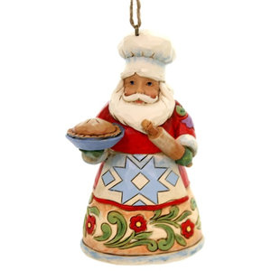 Jim Shore Ornament Santa with Toybag and Snowman 4027726