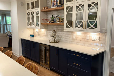 Example of a minimalist kitchen design in Atlanta