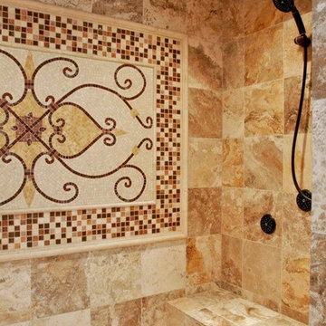 Stone Tile Steam Shower