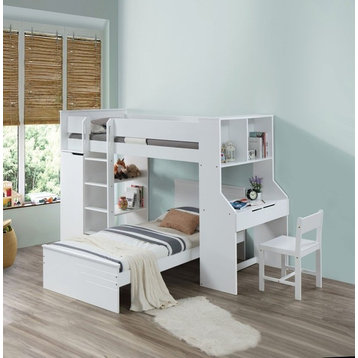 Acme Loft Bed in White Finish 38060