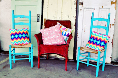 Mountain style porch photo in Denver