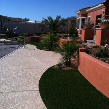 Backyard Landscape Installation