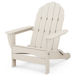 Polywood - Polywood Classic Oversized Curveback Adirondack, Sand - We all need our space every now and then. Find yours in the roomy POLYWOOD Classic Oversized Curveback Adirondack. While this chair has the classic good looks you expect from an Adirondack, its generous seat, curved back and wider slats make it extra big on comfort. Made in the USA and backed by a 20-year warranty, this durable chair is constructed of solid POLYWOOD lumber that's available in a variety of attractive, fade-resistant colors. It won't splinter, crack, chip, peel or rot and it never needs to be painted, stained or waterproofed. It's also designed to withstand nature's elements as well as to resist stains, corrosive substances, salt spray and other environmental stresses.