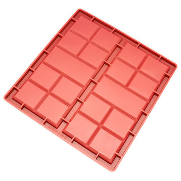 Freshware 2-Cavity Silicone Rectangles and Squares Mold