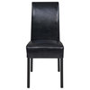 Valencia Bonded Leather Chair,Set of 2 - Black