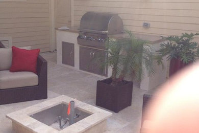 Example of a transitional pool design in Houston