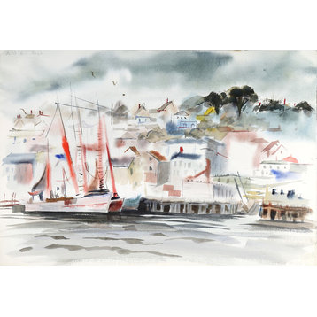 Eve Nethercott, Gloucester, P5.66, Watercolor Painting