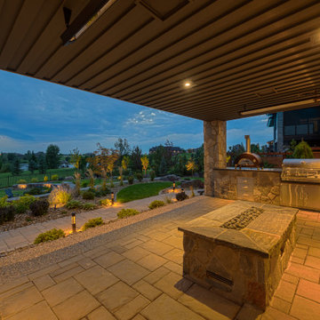 Luxury Backyard Retreat with Armour Stone & Water Feature | Genesis on the Lakes