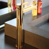 Luxury Waterfall Bathroom Faucet, Polished Gold