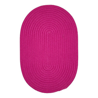 Boca Raton - Magenta 2'x7', Runner (Oval), Braided - Contemporary ...