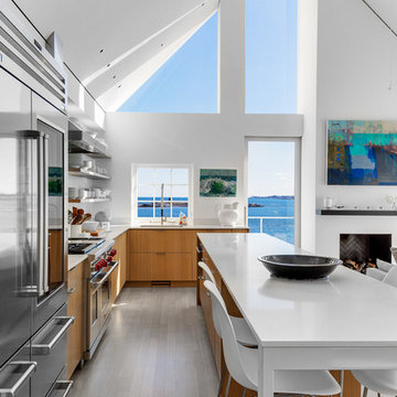 Calacatta Nuvo Caesarstone Quartz Kitchen