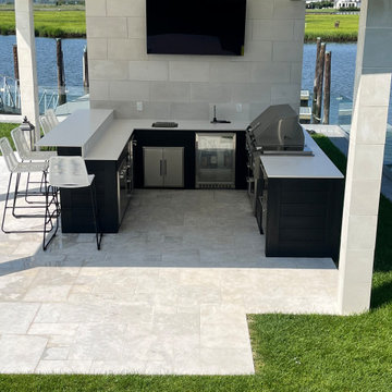 Custom Outdoor Kitchen & Living Area Project Toms River