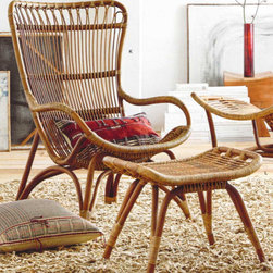 Roost Lars Rattan Chair And/Or Ottoman - SKU: F375 - Recliner Chairs
