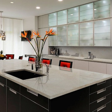 Crema Marfil Marble Kitchen