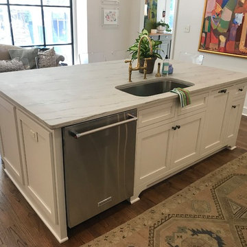 Transitional Kitchen and Laundry Room