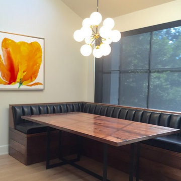 Walnut and Steel Table