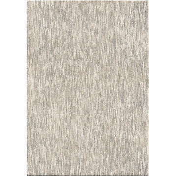Palmetto Living by Orian Next Generation Solid Taupe Gray Area Rug, 5'3"x7'6"