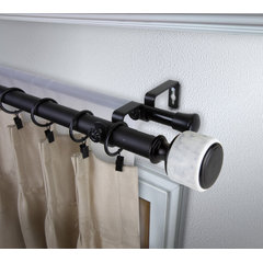 Globe Double Curtain Rod - Traditional - Curtain Rods - by Rod