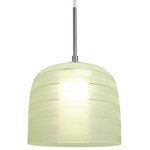 Besa Lighting - Besa Lighting 1JT-MITZI7CR-SN Mitzi 7 - 1 Light Cord Pendant - Canopy Included: Yes  Canopy DiMitzi 7 1 Light Cord Black Chartreuse GlaUL: Suitable for damp locations Energy Star Qualified: n/a ADA Certified: n/a  *Number of Lights: 1-*Wattage:40w Incandescent bulb(s) *Bulb Included:No *Bulb Type:Incandescent *Finish Type:Black