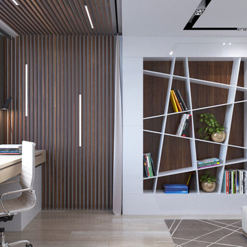 The interior of the apartment in the residential complex "Park Lakes", in Kiev,