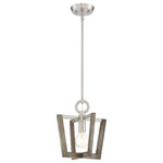 Designers Fountain - Westend 1 Light Mini-Pendant, Satin Platinum - A simple frame finished in Polished Nickel suspending clear beveled glass panels. Ethan is a touch retro, a tad vintage, a dash modern and adds a subtle splash of exceitment to your space.