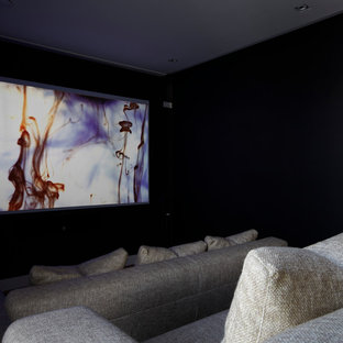 Contemporary home cinema in Amsterdam.