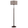 Garvan 16" 1-Light Bronze Finish Floor Lamp With Light Kit