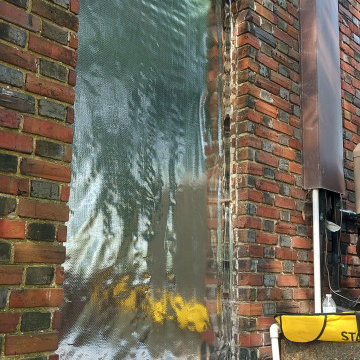Brick Repair: Brick In Old AC Unit