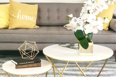 Inspiration for a modern living room remodel in Orange County