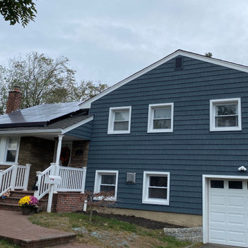 Massapequa Park Siding - Midnight Surf & Terra Rosa | Alpha Windows & Siding