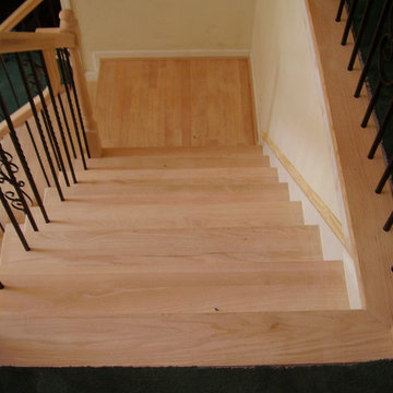 Wood Railing and Metal Balusters