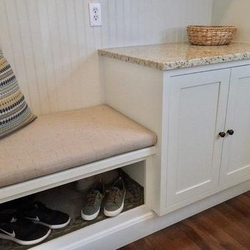 Custom mudroom bench cushion