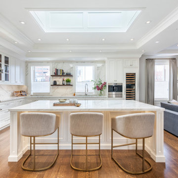 Bright Kitchen with Skylight and Island