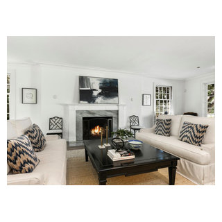 Pasadena Colonial Re-imagined - Transitional - Living Room - Los ...