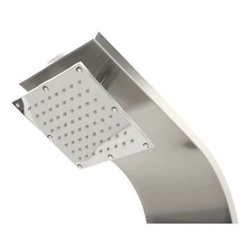 Echo 63.5 in. 4-Jetted Full Body Shower Panel System with Heavy Rain Shower and