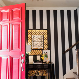 Eclectic entryway in Dallas.