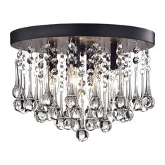 Scelene 4-Light Flush Mount, Black