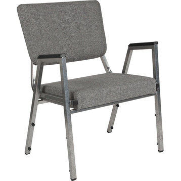 Hercules 1500 lb. Rated Gray Antimicrobial Fabric Bariatric Arm Chair
