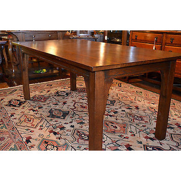 Arts and Crafts Style Mission Solid Oak 6' Dining Table